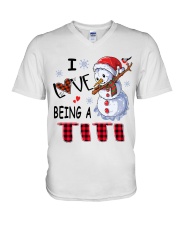 I Love Being A Titi - Xmas V-Neck T-Shirt tile