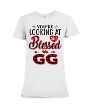 One Blessed Gg - Red Premium Fit Ladies Tee tile