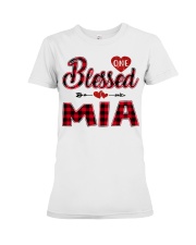 Blessed Mia - Red Premium Fit Ladies Tee tile