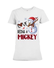 I Love Being A Mickey - Xmas Premium Fit Ladies Tee tile