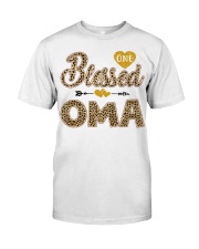 Blessed Oma - Leo Classic T-Shirt front