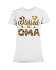 Blessed Oma - Leo Premium Fit Ladies Tee tile