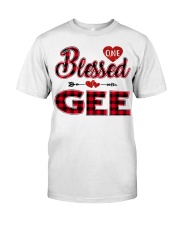 Blessed Gee - Red Classic T-Shirt front