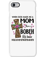 Mom Then A Bobeh - Cross Phone Case tile