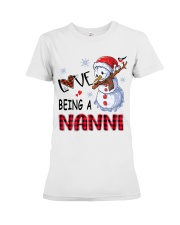 I Love Being A Nanni - Xmas Premium Fit Ladies Tee tile