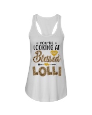 One Blessed Lolli - Leo Ladies Flowy Tank tile