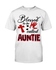 Blessed To Be Called Auntie - Red Classic T-Shirt front