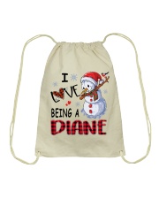 I Love Being A Diane - Xmas Drawstring Bag tile