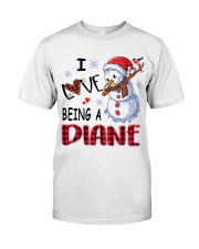 I Love Being A Diane - Xmas Classic T-Shirt front