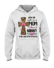 Mom Then A Nanny - Cross 2 Hooded Sweatshirt tile