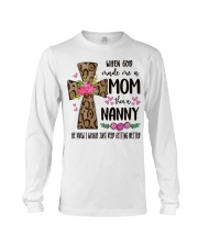 Mom Then A Nanny - Cross 2 Long Sleeve Tee tile