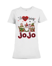 I Love Being Jojo - R Premium Fit Ladies Tee tile