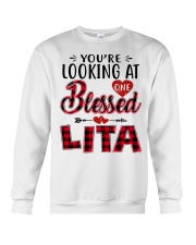 One Blessed Lita - Red Crewneck Sweatshirt tile