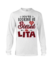 One Blessed Lita - Red Long Sleeve Tee tile