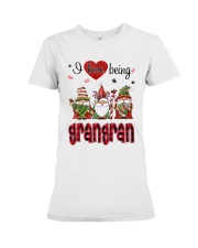 I Love Being Grangran - R Premium Fit Ladies Tee tile