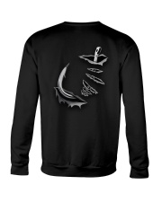 Fishing Hook Inside Us Flag 2 Sides Crewneck Sweatshirt tile