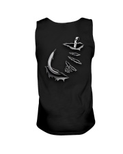 Fishing Hook Inside Us Flag 2 Sides Unisex Tank tile