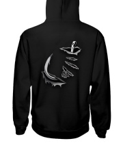 Fishing Hook Inside Us Flag 2 Sides Hooded Sweatshirt tile