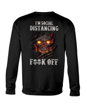 Skull - I'm Social Distancing 2 Sides Crewneck Sweatshirt tile