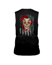 Skull Rose Flag - 2 Sides front Sleeveless Tee tile