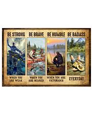 Fishing Be Strong When You Are Weak 17x11 Poster front