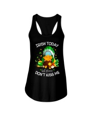 Gnome Irish Today But Don't Kiss Me Ladies Flowy Tank tile