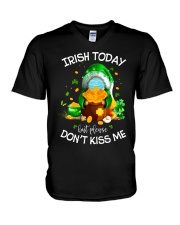 Gnome Irish Today But Don't Kiss Me V-Neck T-Shirt tile