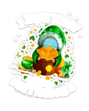 Gnome Irish Today But Don't Kiss Me Sticker tile