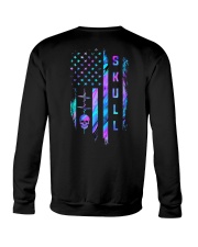 Skull Blue Flag 2 Sides Crewneck Sweatshirt tile