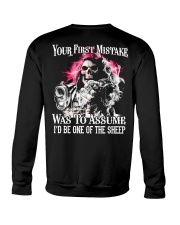 Skull Your FIrst Mistake 2 Sides Crewneck Sweatshirt tile