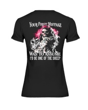 Skull Your FIrst Mistake 2 Sides Premium Fit Ladies Tee tile