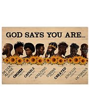 Black Man God Says You Are Poster 17x11 Poster front