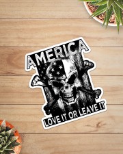 Skull - America Love It Or Leave It Sticker - Single (Vertical) aos-sticker-single-vertical-lifestyle-front-07