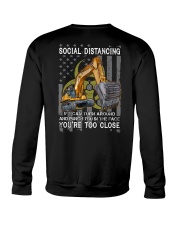 Operator Social Distancing Punch 2 Sides Crewneck Sweatshirt tile