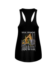 Operator Social Distancing Punch 2 Sides Ladies Flowy Tank tile