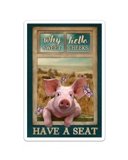 Adorable Pig Why Hello Sweet Cheeks Sticker tile