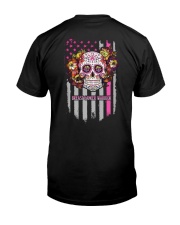 Breast Cancer Sugar Skull Premium Fit Mens Tee tile