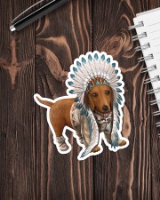 Native Dachshund Sticker - Single (Vertical) aos-sticker-single-vertical-lifestyle-front-05