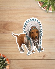 Native Dachshund Sticker - Single (Vertical) aos-sticker-single-vertical-lifestyle-front-07