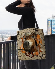 Peeking Funny Horse All-over Tote aos-all-over-tote-lifestyle-front-05