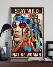 Stay Wild Native Woman Canvas 11x17 Poster lifestyle-poster-2
