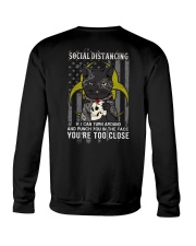 Black Cat Social Distancing 2 Sides Crewneck Sweatshirt tile
