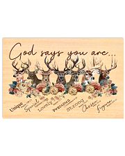Deer God Says You Are 17x11 Poster front