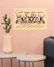 Deer God Says You Are 17x11 Poster poster-landscape-17x11-lifestyle-21