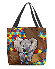 Autism Elephant Different Not Less All-over Tote back