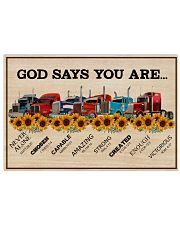 Trucker Job God Says You Are 17x11 Poster front