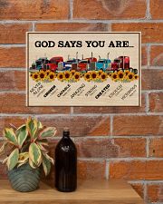 Trucker Job God Says You Are 17x11 Poster poster-landscape-17x11-lifestyle-23