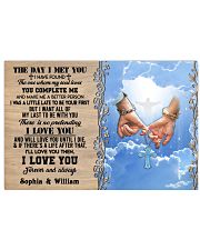Custom Name Jesus Couple The Day I Met You 17x11 Poster front
