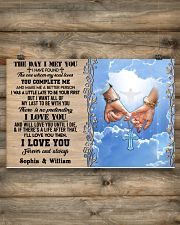 Custom Name Jesus Couple The Day I Met You 17x11 Poster poster-landscape-17x11-lifestyle-14