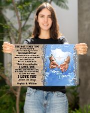 Custom Name Jesus Couple The Day I Met You 17x11 Poster poster-landscape-17x11-lifestyle-19
